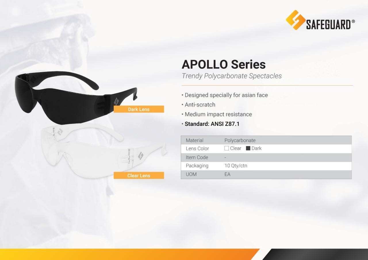 Kacamata Safety Safeguard Apollo Series