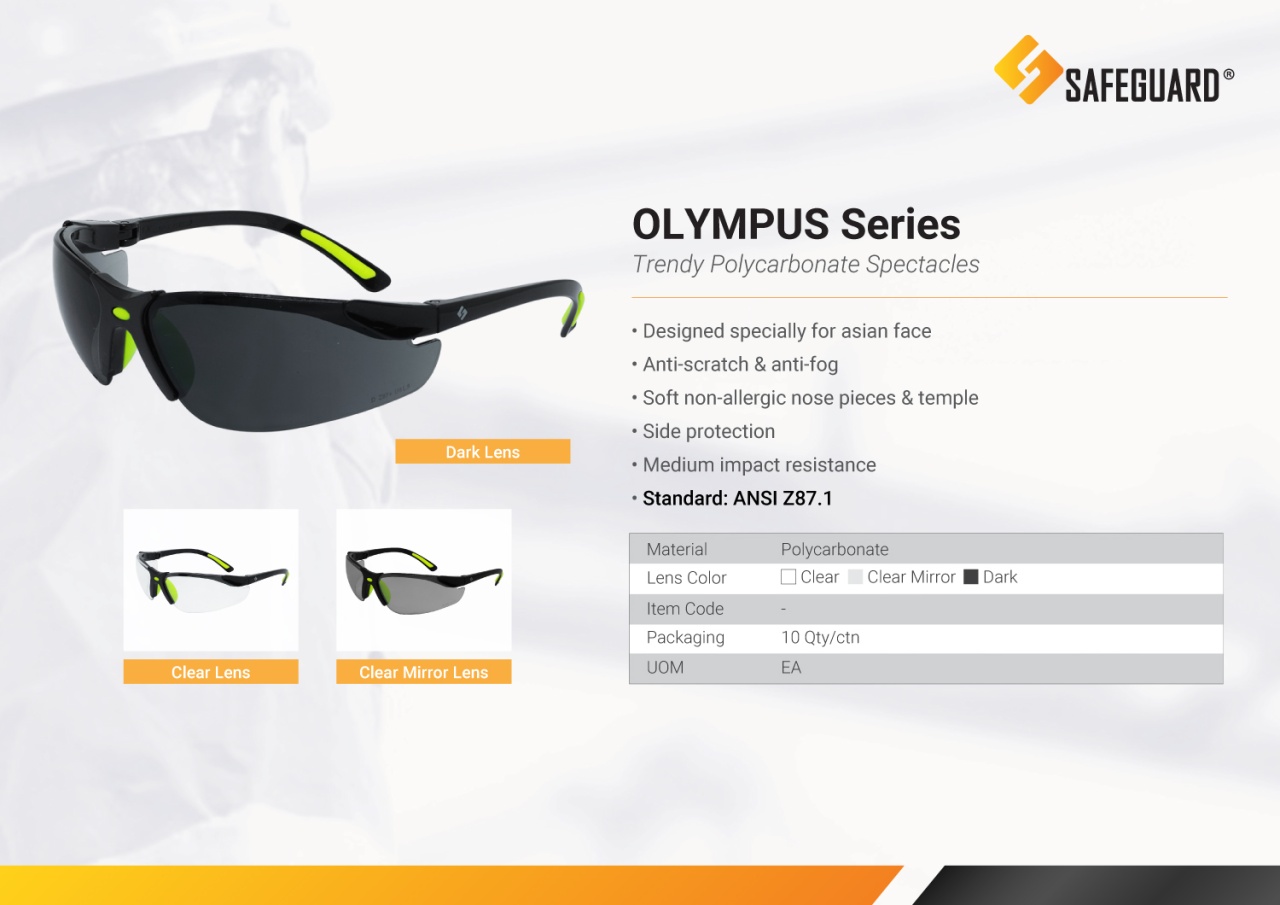 Kacamata Safety Safeguard Olympus Series